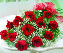 Dozen Rose Wrapped Bouquet 